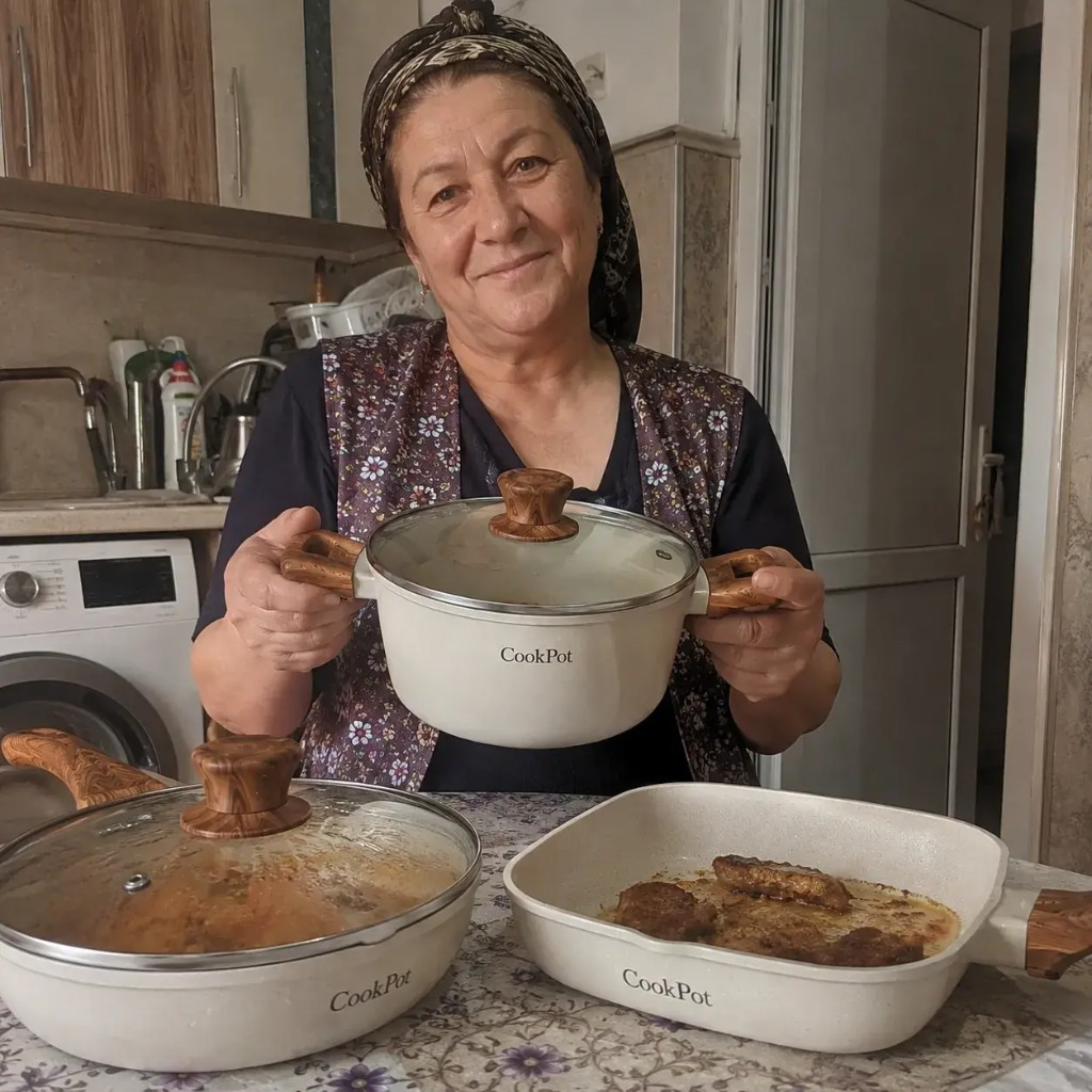 Zadowolona klientka z zestawem CookPot w domu